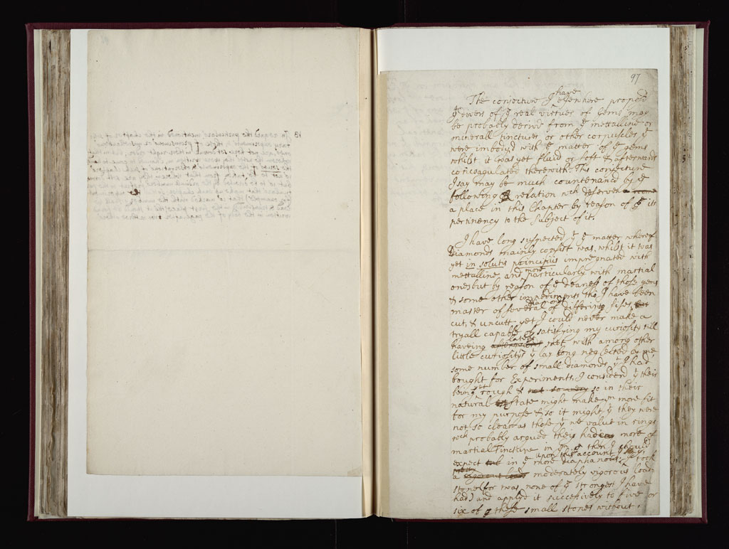 Boyle Papers Volume 10 Fol. 96v-97r