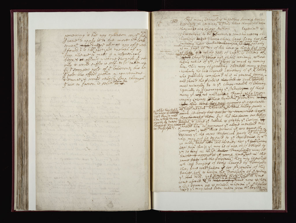 Boyle Papers Volume 10 Fol. 97v-98r