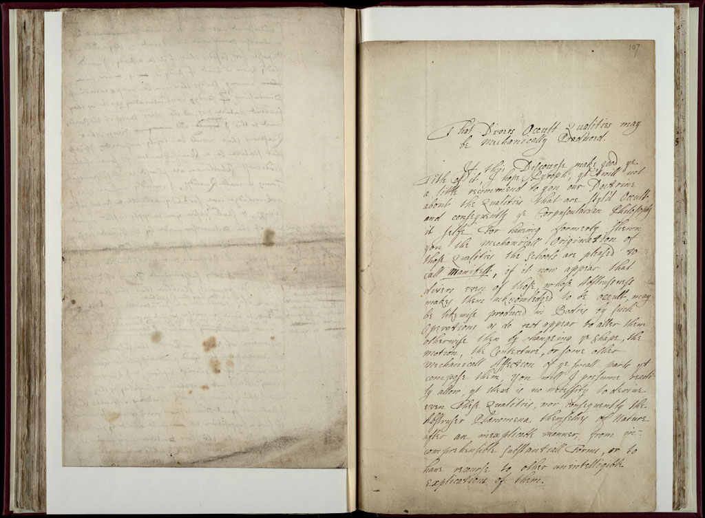 Boyle Papers Volume 10 Fol. 106v-107r