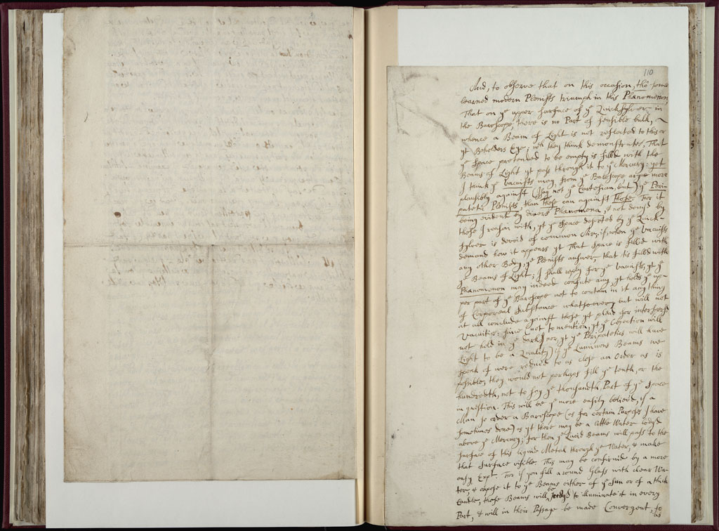 Boyle Papers Volume 10 Fol. 109v-110r