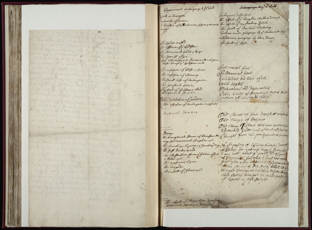 Boyle Papers Volume 10 Fol. 111v-112r