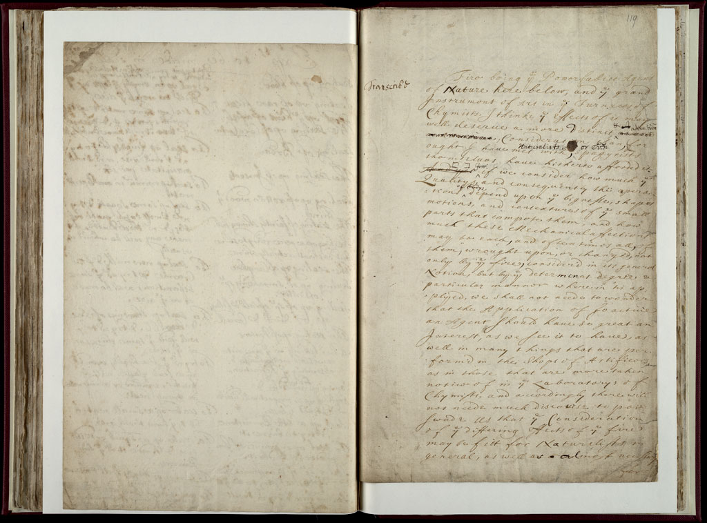 Boyle Papers Volume 10 Fol. 118v-119r