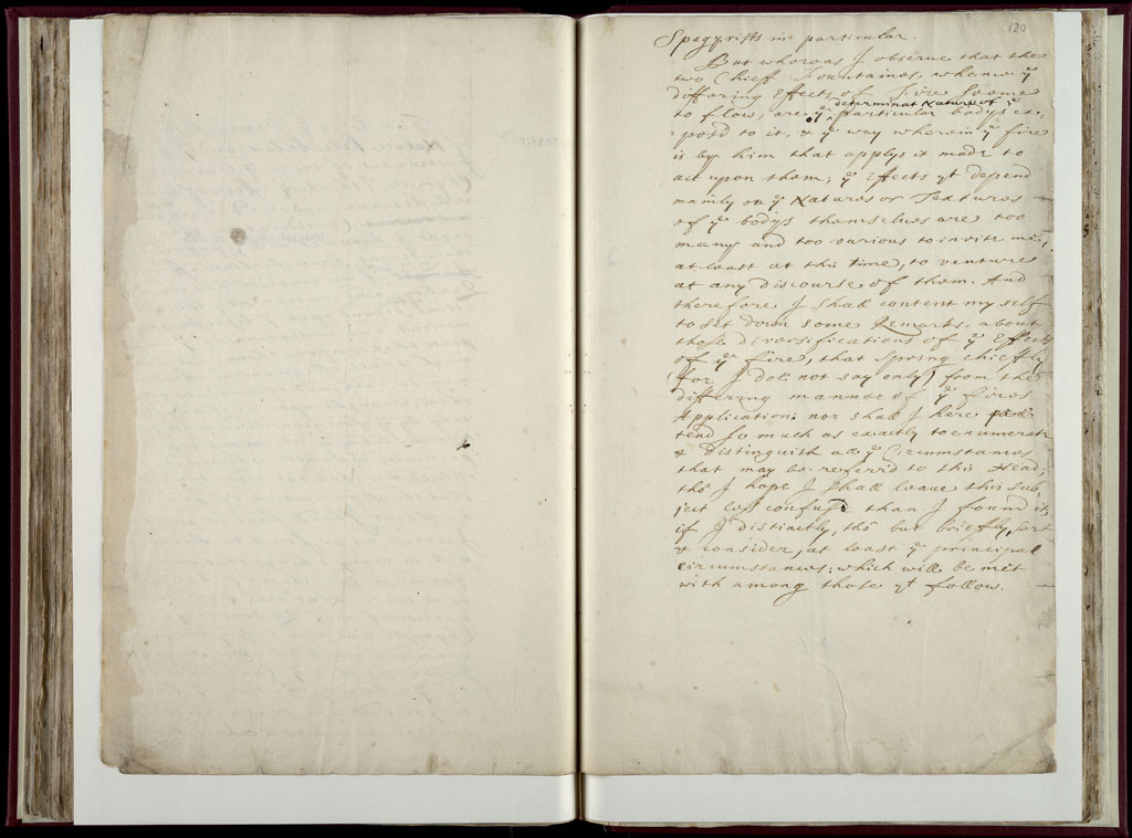 Boyle Papers Volume 10 Fol. 119v-120r