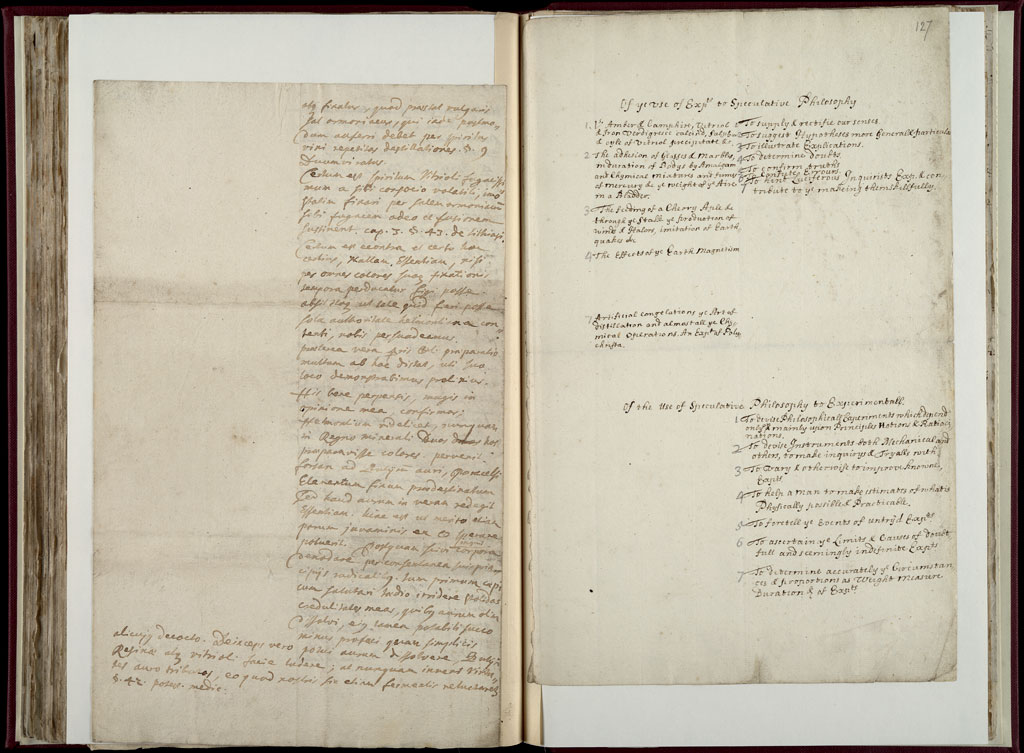 Boyle Papers Volume 10 Fol. 126v-127r