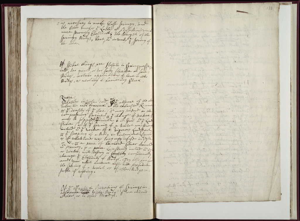 Boyle Papers Volume 10 Fol. 132v-133r