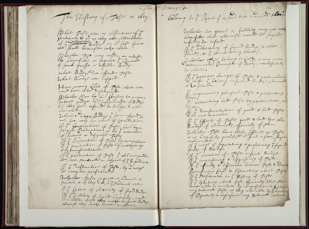 Boyle Papers Volume 10 Fol. 133v-134r