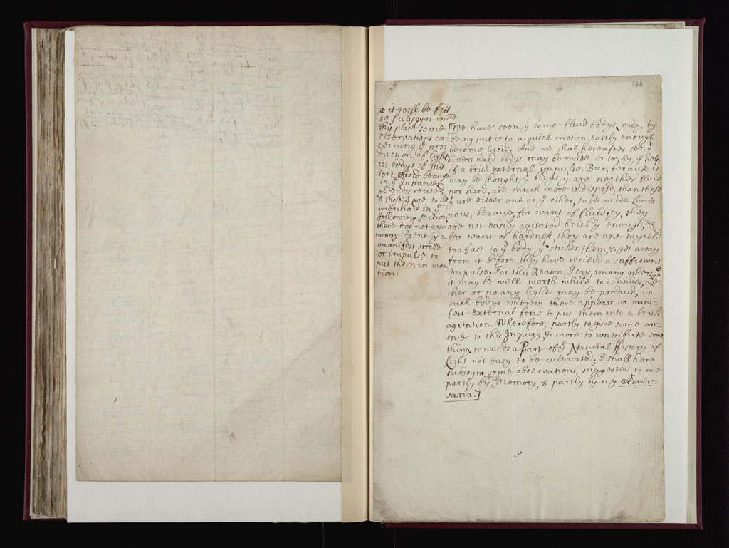 Boyle Papers Volume 10 Fol. 143v-144r