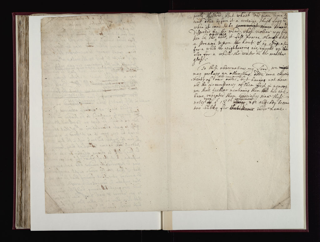 Boyle Papers Volume 10 Fol. 153v-154r