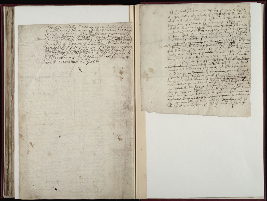 Boyle Papers Volume 10 Fol. 160v-161r