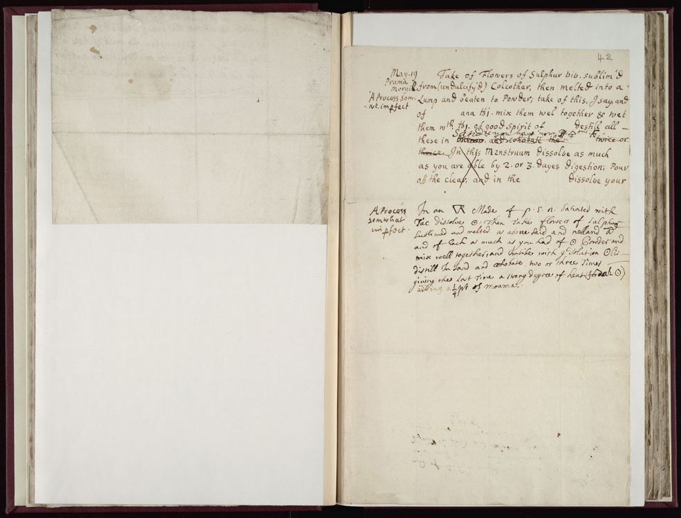 Boyle Papers Volume 17 Fol. 41v-42r