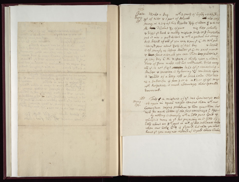 Boyle Papers Volume 17 Fol. 48v-49r