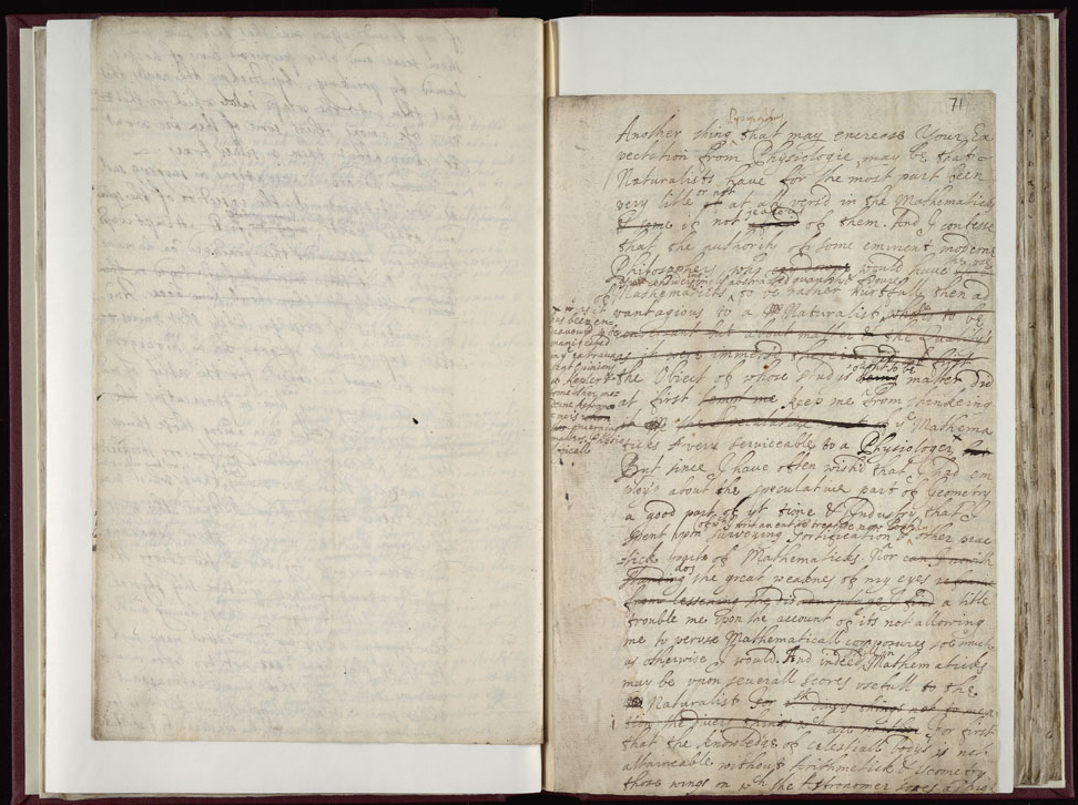 Boyle Papers Volume 17 Fol. 70v-71r