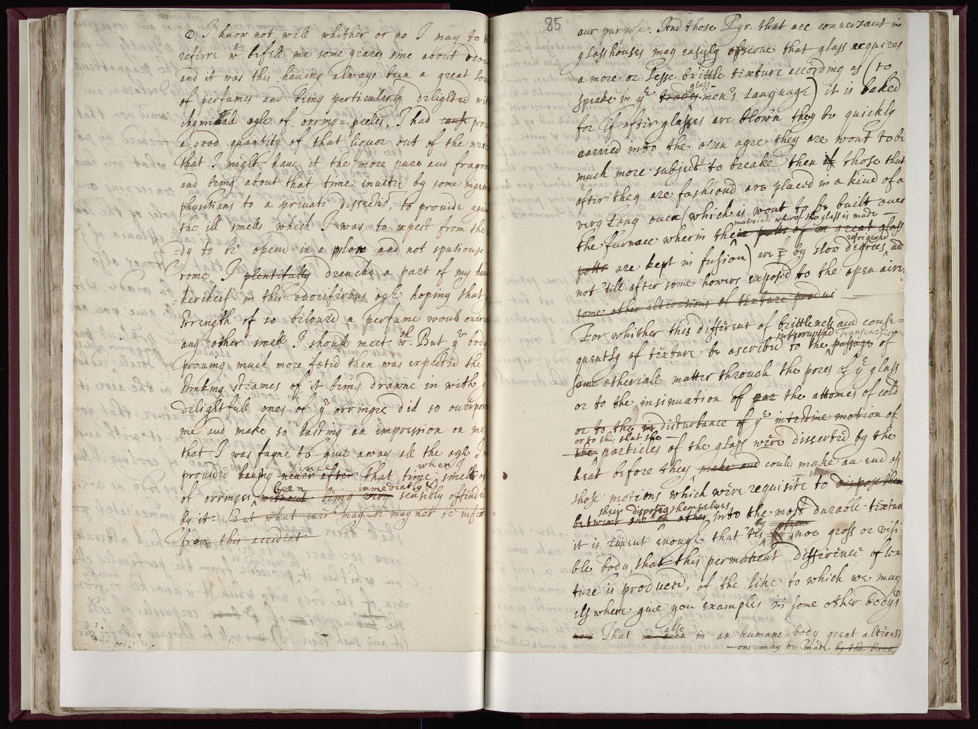 Boyle Papers Volume 17 Fol. 84v-85r