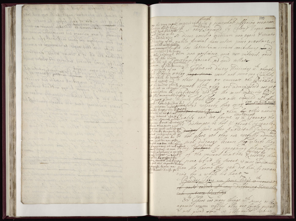 Boyle Papers Volume 17 Fol. 99v-100r