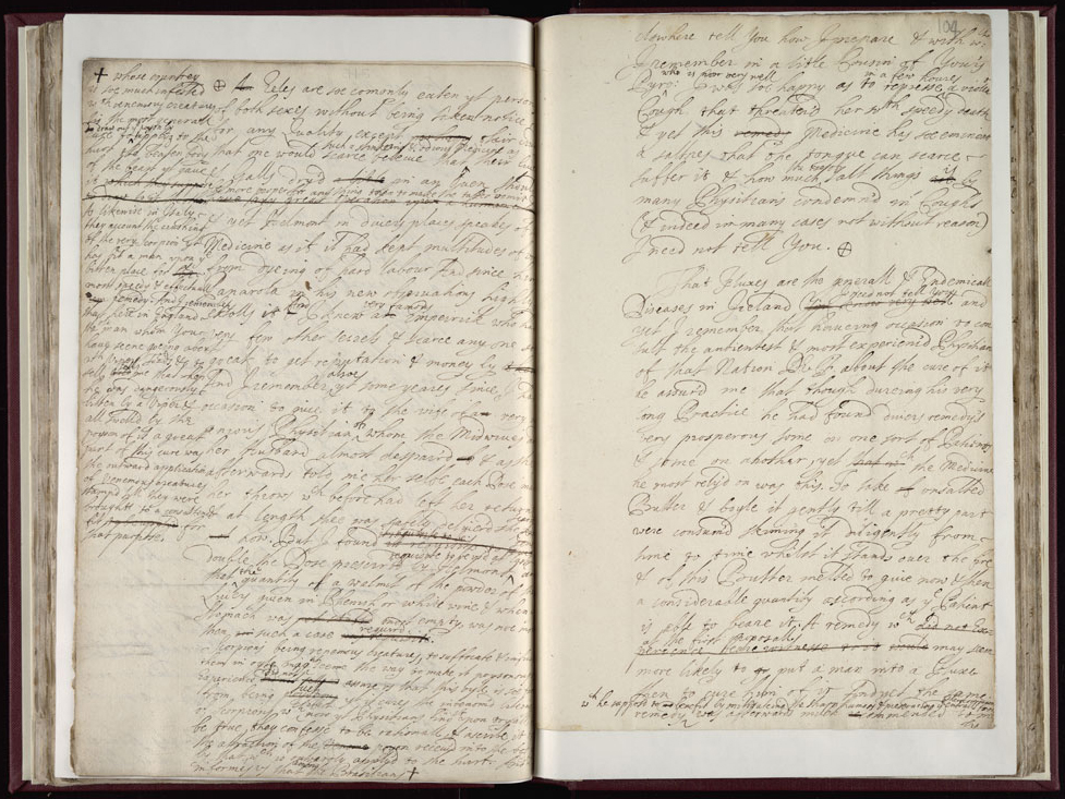 Boyle Papers Volume 17 Fol. 103v-104r