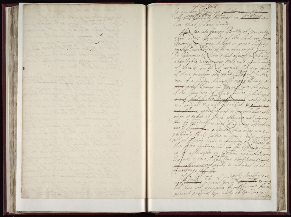 Boyle Papers Volume 17 Fol. 104v-105r