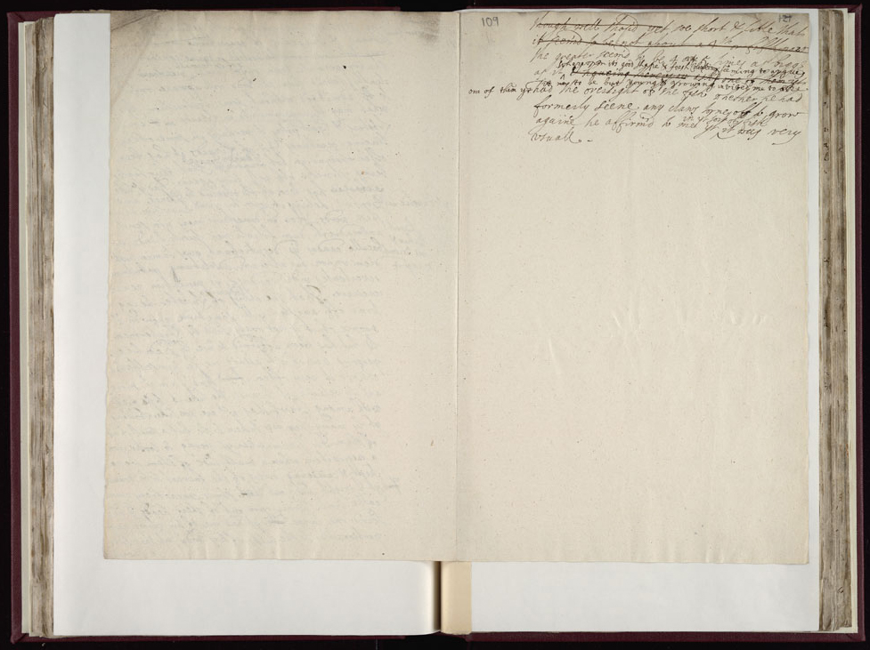 Boyle Papers Volume 17 Fol. 108v-109r