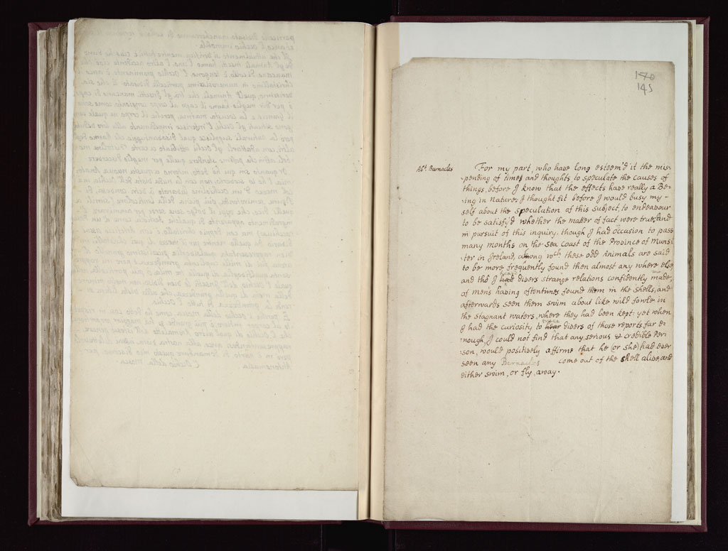 Boyle Papers Volume 17 Fol. 144v-145r