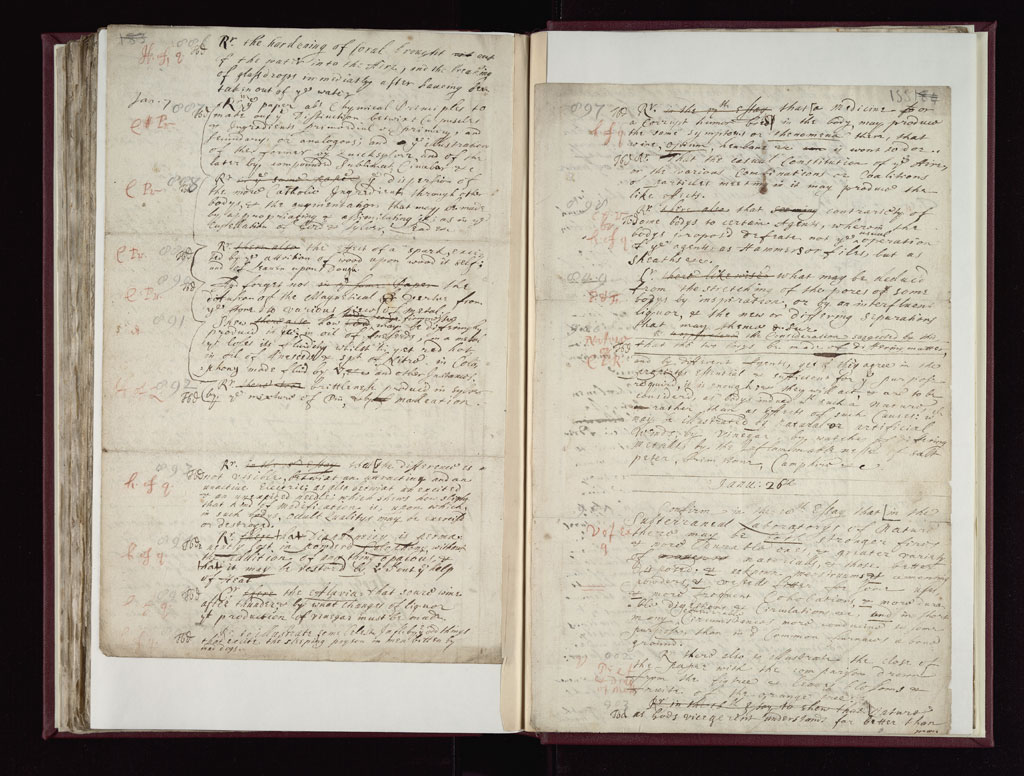 Boyle Papers Volume 17 Fol. 154v-155r