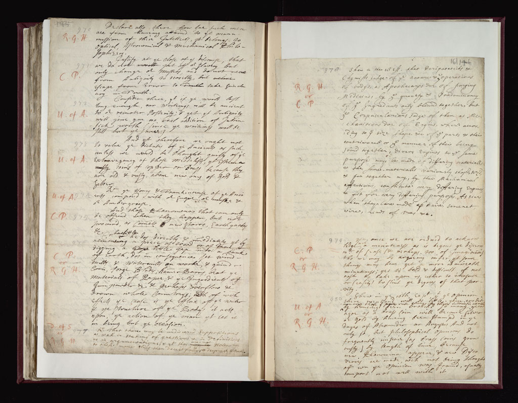 Boyle Papers Volume 17 Fol. 160v-161r