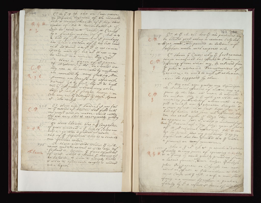 Boyle Papers Volume 17 Fol. 162v-163r