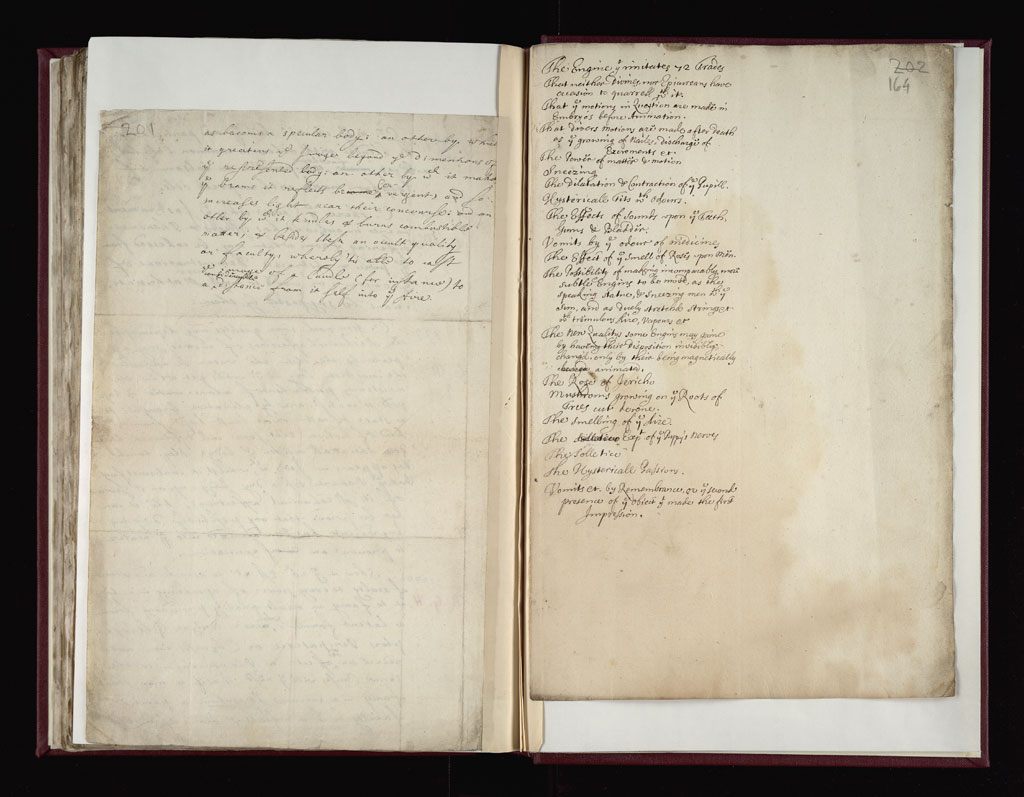 Boyle Papers Volume 17 Fol. 163v-164r