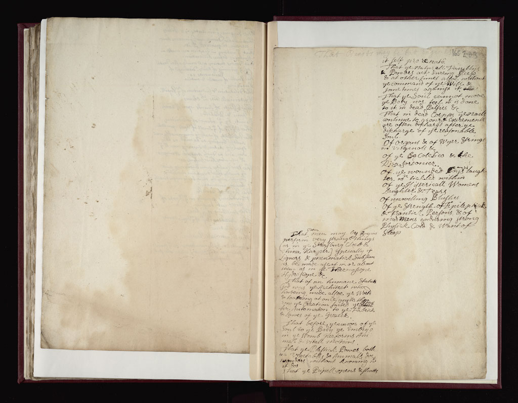 Boyle Papers Volume 17 Fol. 164v-165r