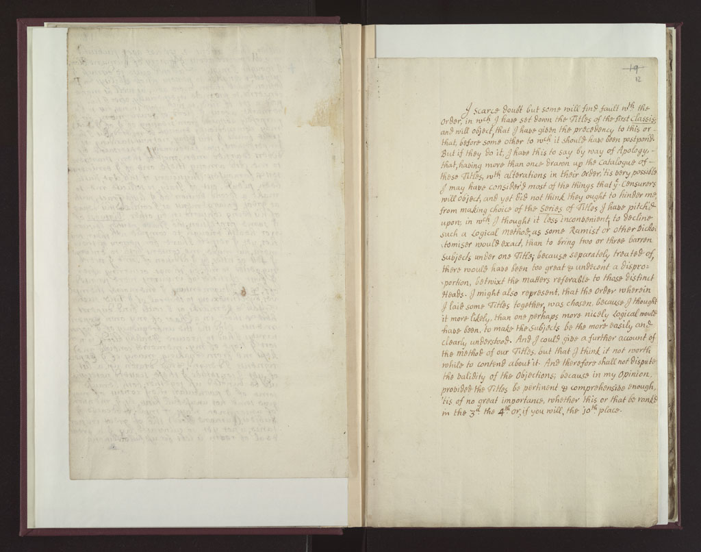 Boyle Papers Volume 18 Fol. 11v-12r