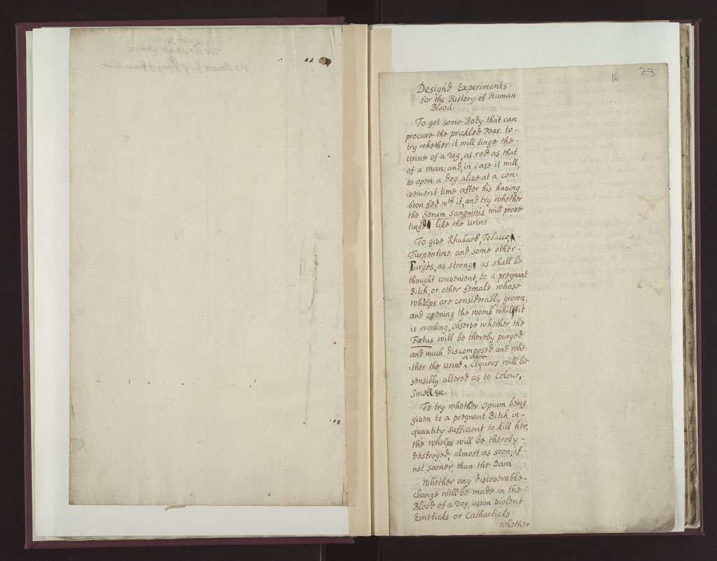 Boyle Papers Volume 18 Fol. 15v-16r