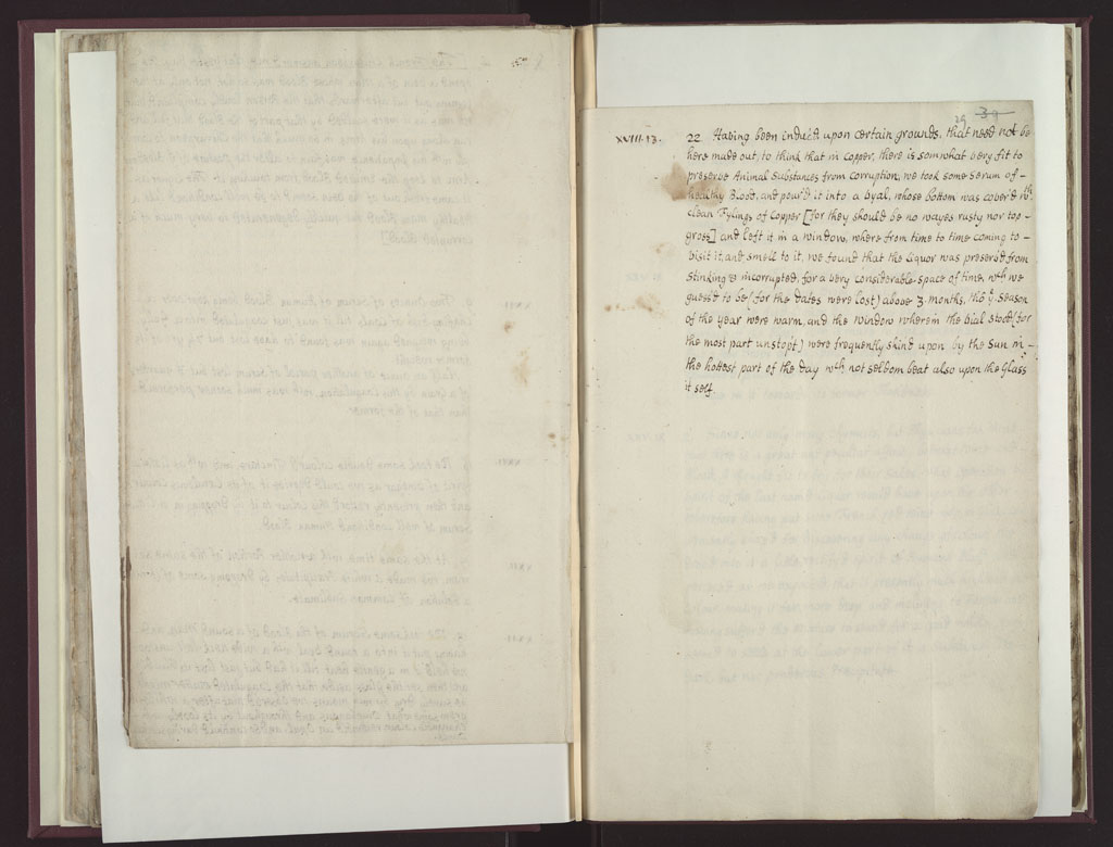 Boyle Papers Volume 18 Fol. 28v-29r