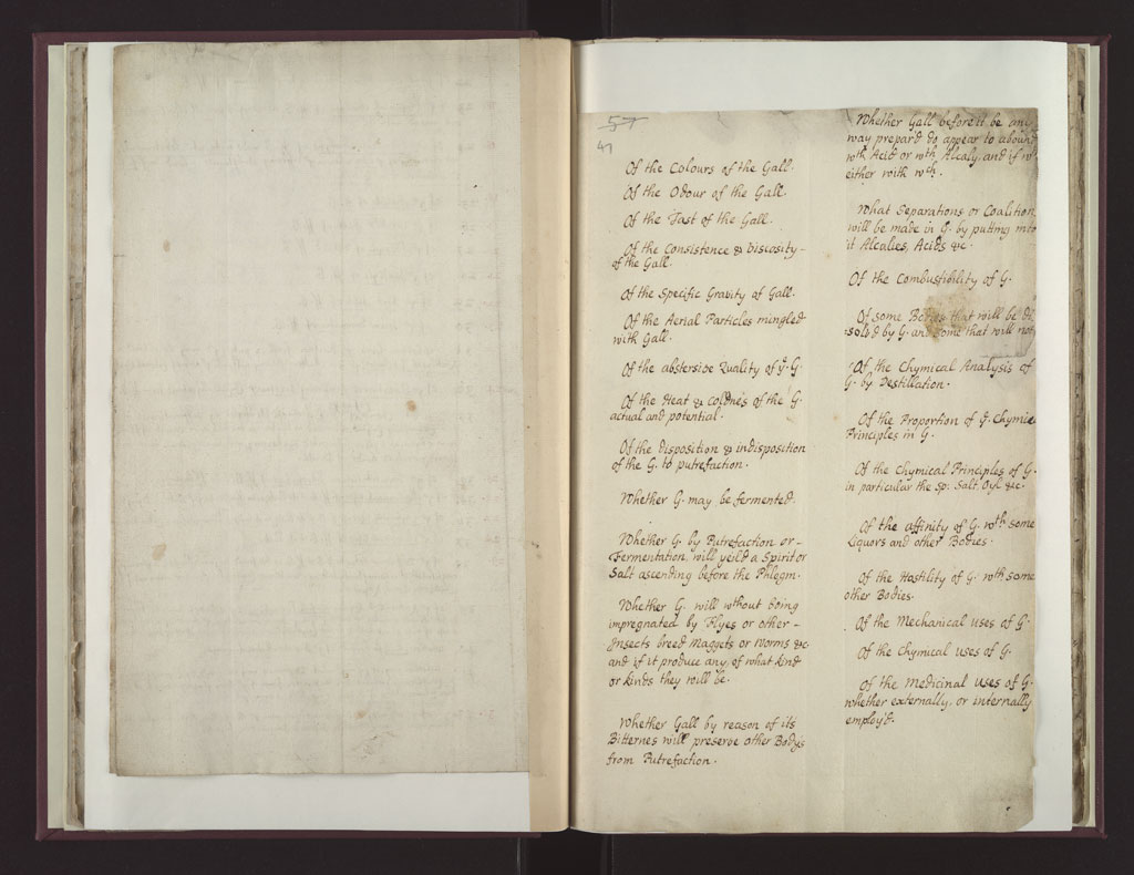 Boyle Papers Volume 18 Fol. 46v-47r