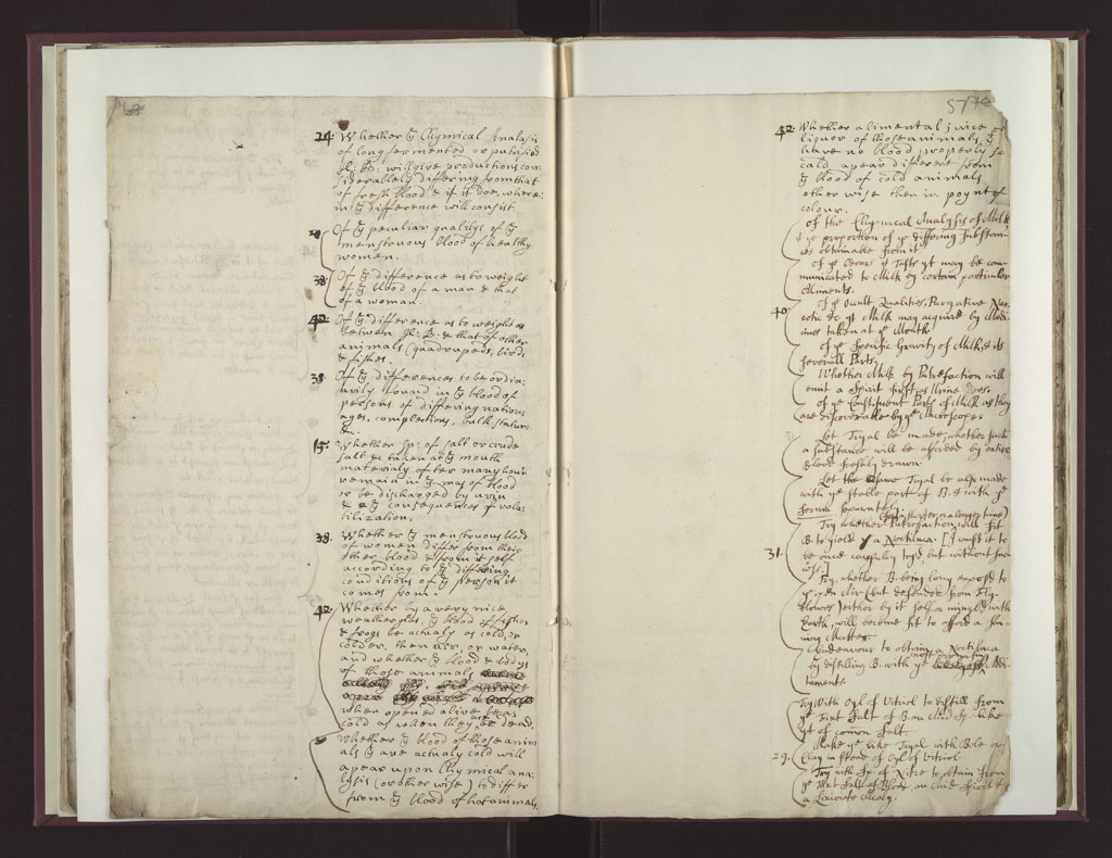 Boyle Papers Volume 18 Fol. 56v-57r