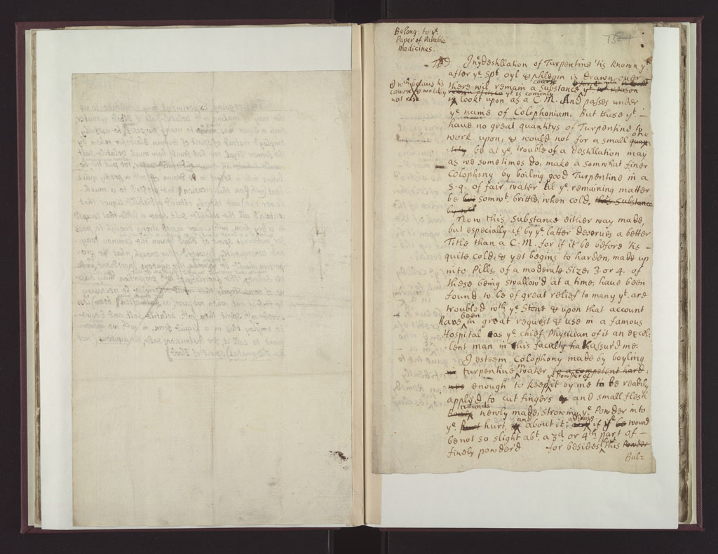 Boyle Papers Volume 18 Fol. 72v-73r