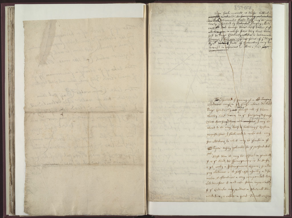 Boyle Papers Volume 18 Fol. 84v-85r