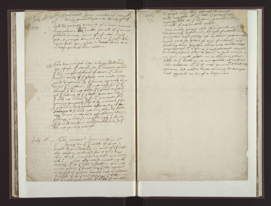 Boyle Papers Volume 18 Fol. 94v-95r