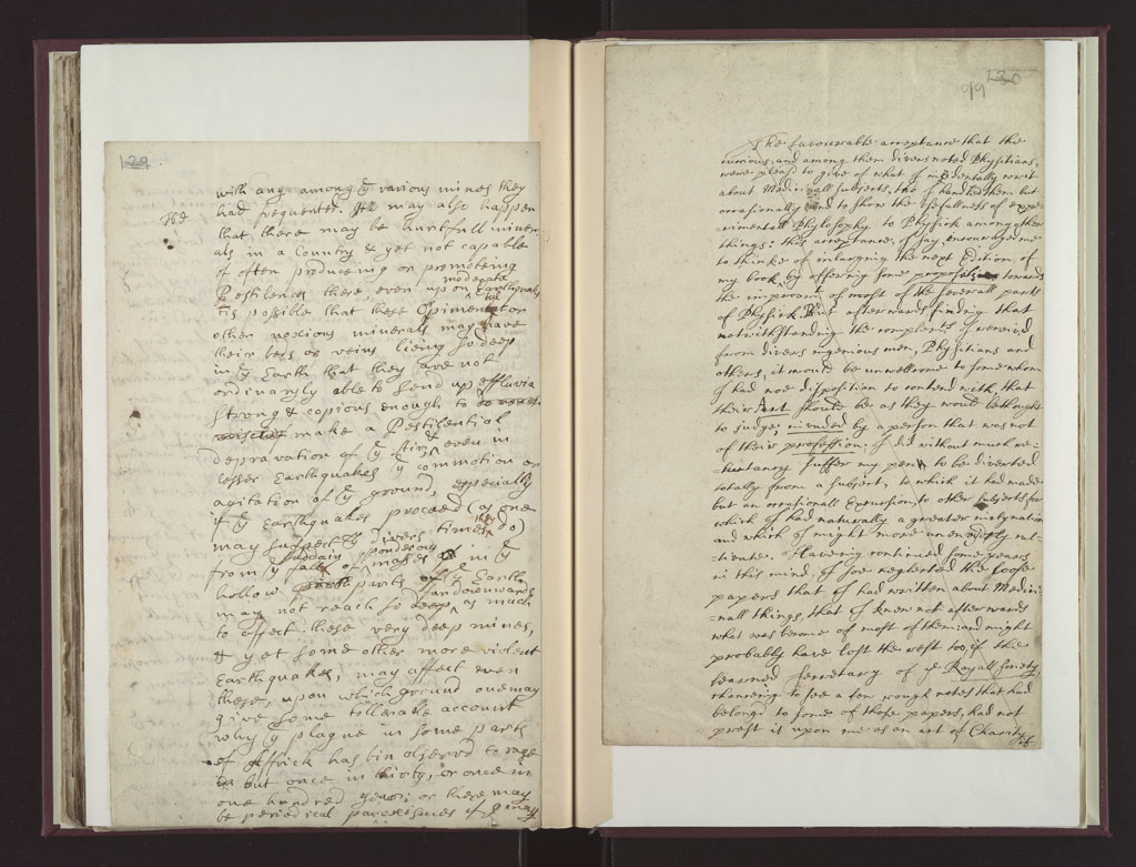 Boyle Papers Volume 18 Fol. 98v-99r