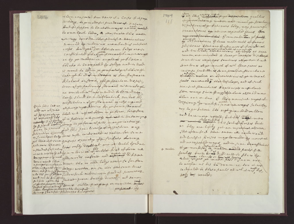 Boyle Papers Volume 18 Fol. 110v-111r