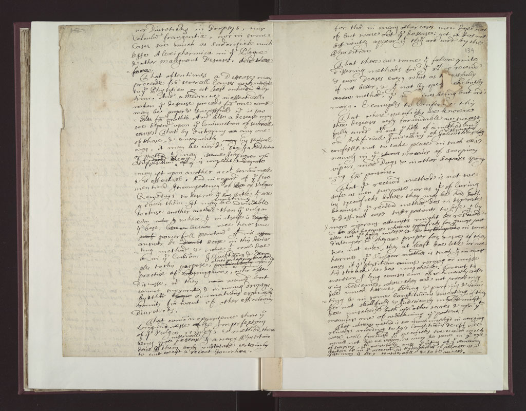 Boyle Papers Volume 18 Fol. 133v-134r