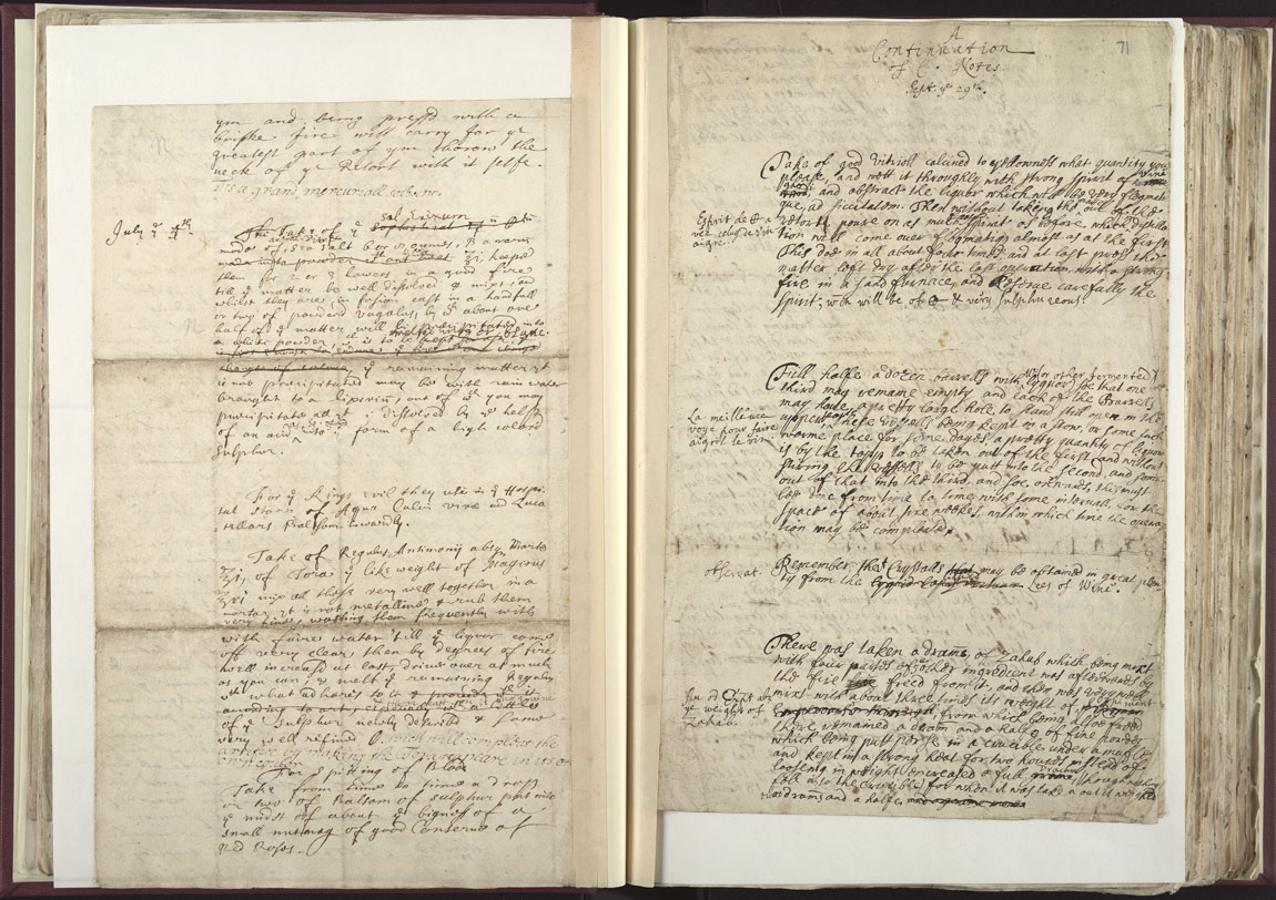 Boyle Papers Volume 25 pp. 70-1