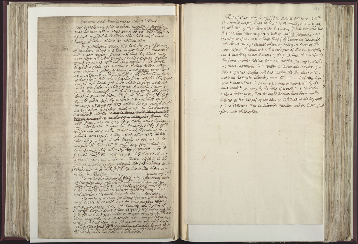 Boyle Papers Volume 25 pp. 232-33