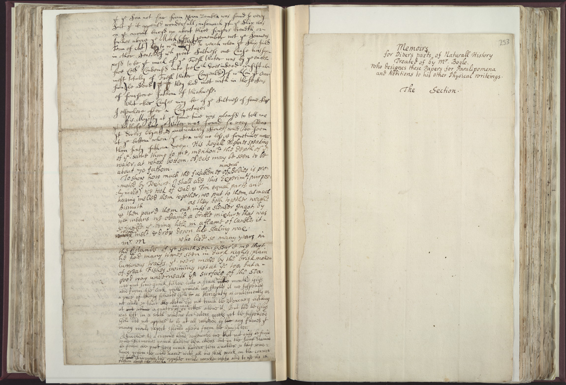 Boyle Papers Volume 25 pp. 252-53