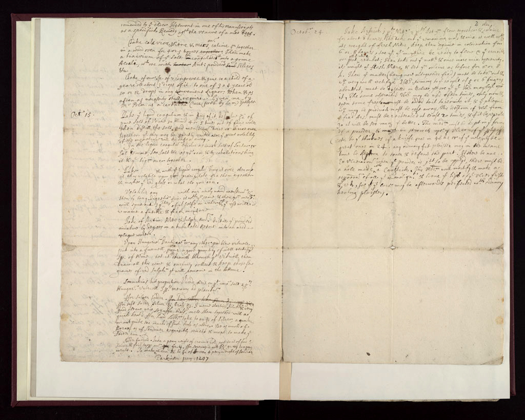 Boyle Papers Volume 26 Fol. 1v-2r