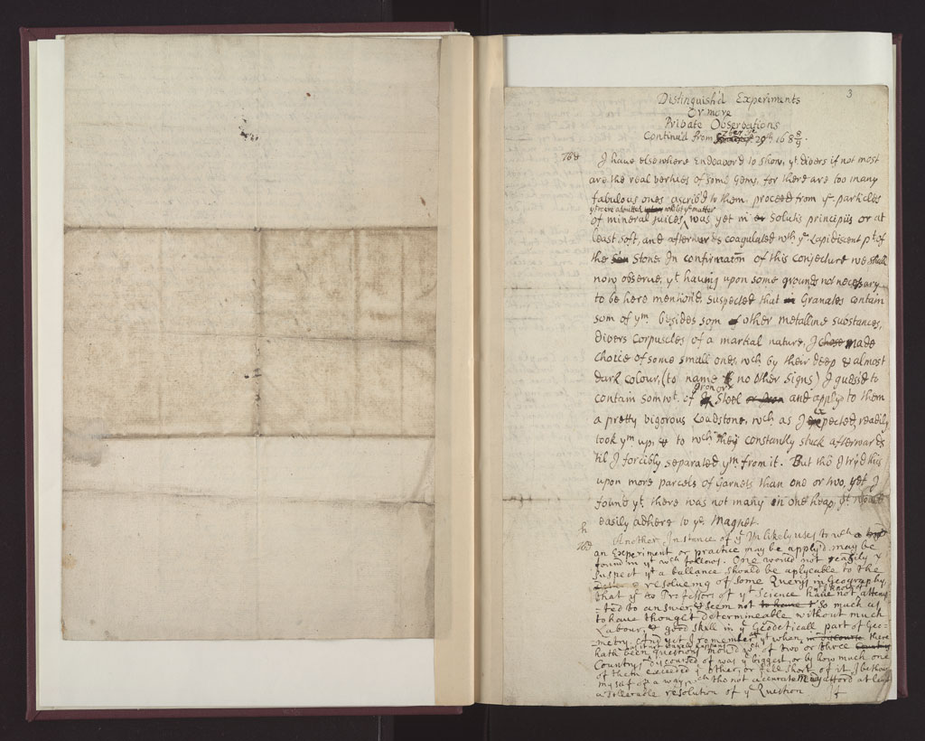 Boyle Papers Volume 26 Fol. 2v-3r