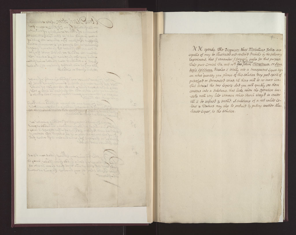 Boyle Papers Volume 26 Fol. 8v-9r