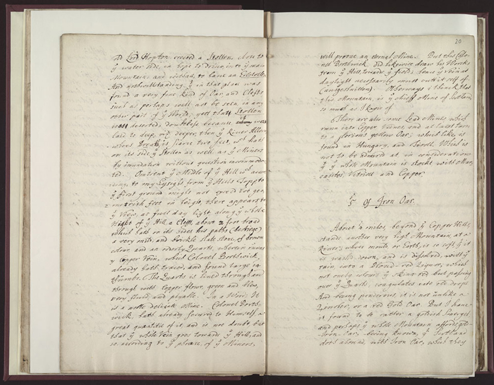 Boyle Papers Volume 26 Fol. 19v-20r