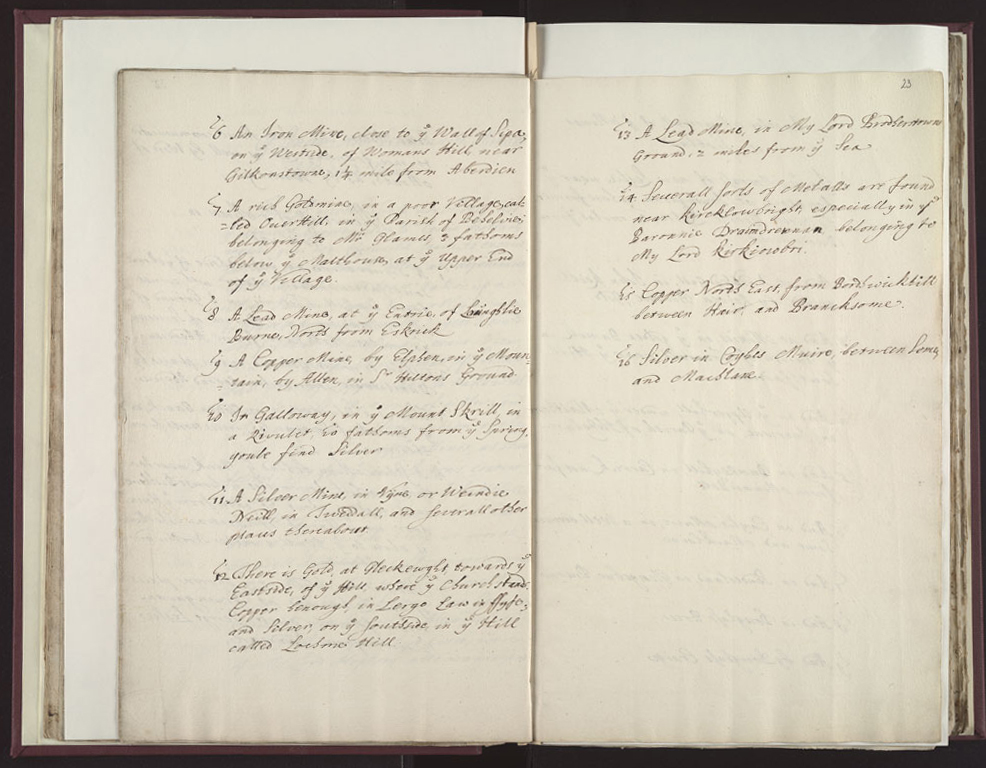 Boyle Papers Volume 26 Fol. 22v-23r