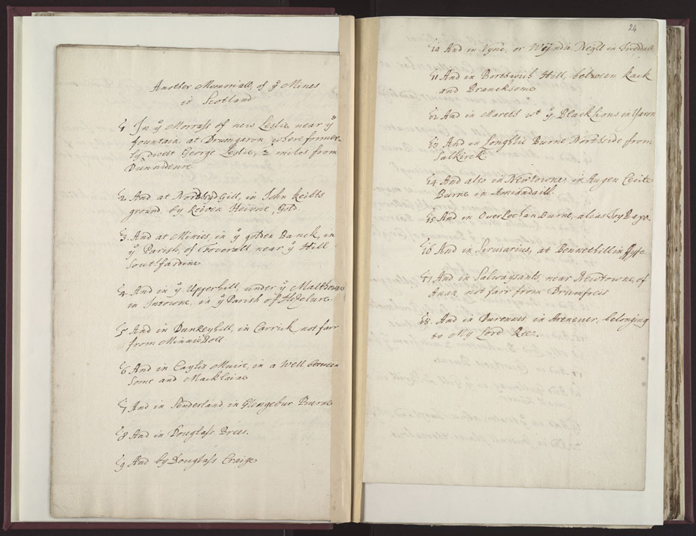 Boyle Papers Volume 26 Fol. 23v-24r