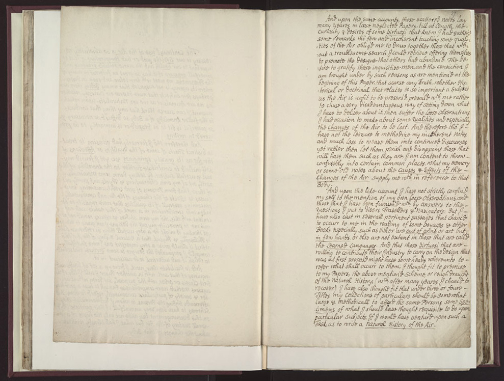 Boyle Papers Volume 26 Fol. 26v-27r