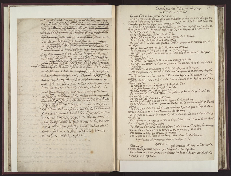 Boyle Papers Volume 26 Fol. 30v-31r