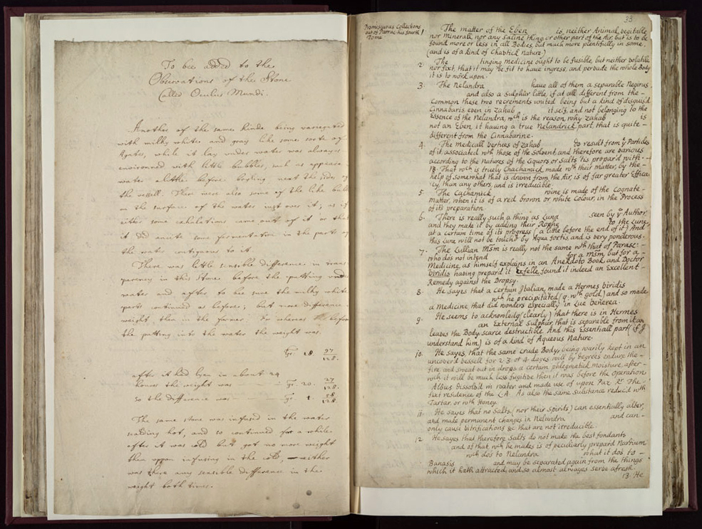 Boyle Papers Volume 26 Fol. 32v-33r